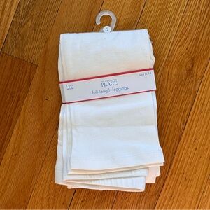 The Children's Place Leggings. Girls NWT Off White Cream Color XL